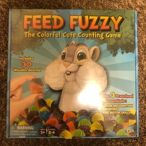 Feed fuzzy colorful counting game nwt